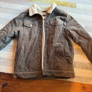 Brown Marine Layer Corduroy Trucker Jacket